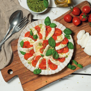 Galbani Caprese Tomaten Mozzarella Salat Pistazien Rezepte