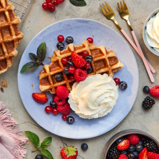 Galbani Dessert Croissant Waffel Mascarpone Beeren