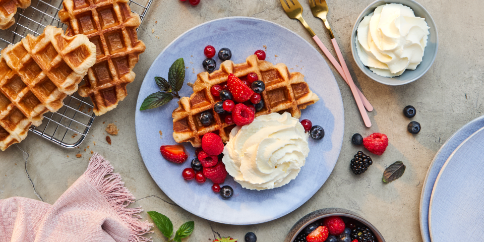 Galbani Dessert Croissant Waffel Mascarpone Beeren