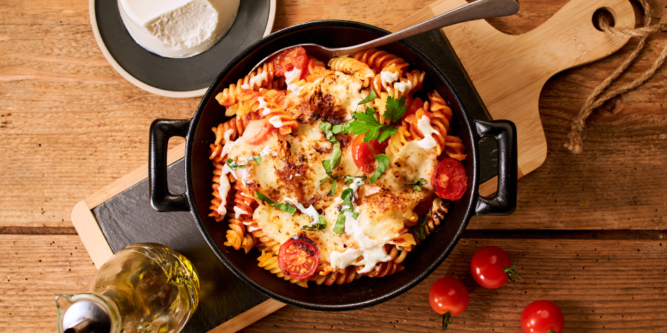 Pasta Auflauf Mozzarella und Ricotta Galbani