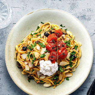 Galbani Rezept Pasta Nudeln Tomaten Paprika Linguine Ricotta